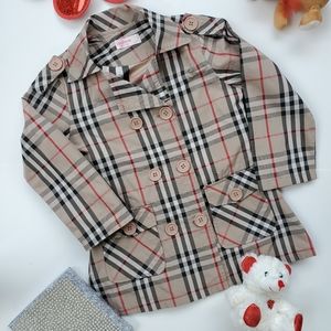 SUNBOREE, Burberry style girls jacket, s:6/6X